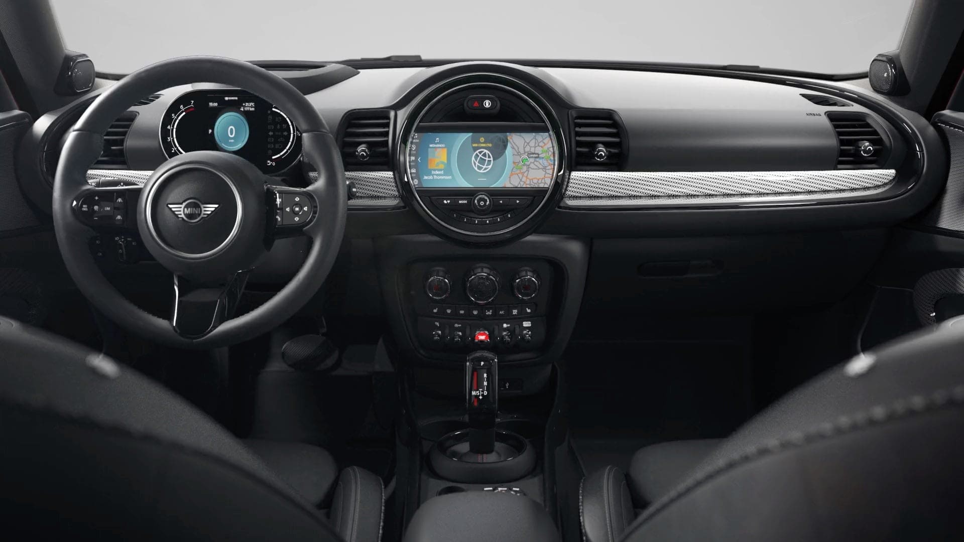 MINI Clubman – вид cпереди – серый и черный