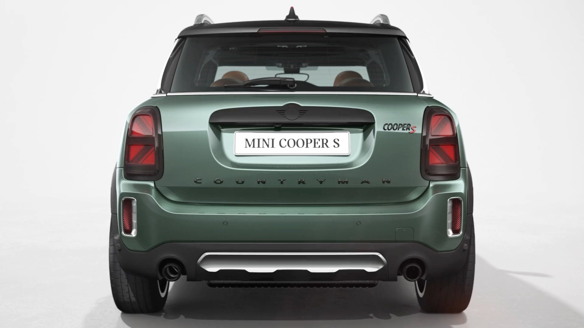 MINI Countryman – вид спереди – зеленый и черный