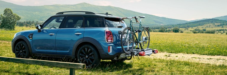 аксессуары mini MINI 3-дверный белый хэтчбек MINI чёрный бокс на крышу MINI заднее крепление для велосипеда MINI